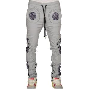 NWT The Hideout Clothing Unisex Snakes & Shapes Cargo Joggers Pants